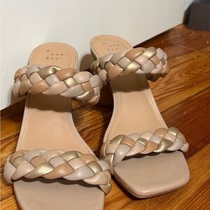 Braided boho Heels